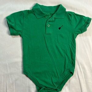Miniwear Cotton Polo Onesie, 24 months